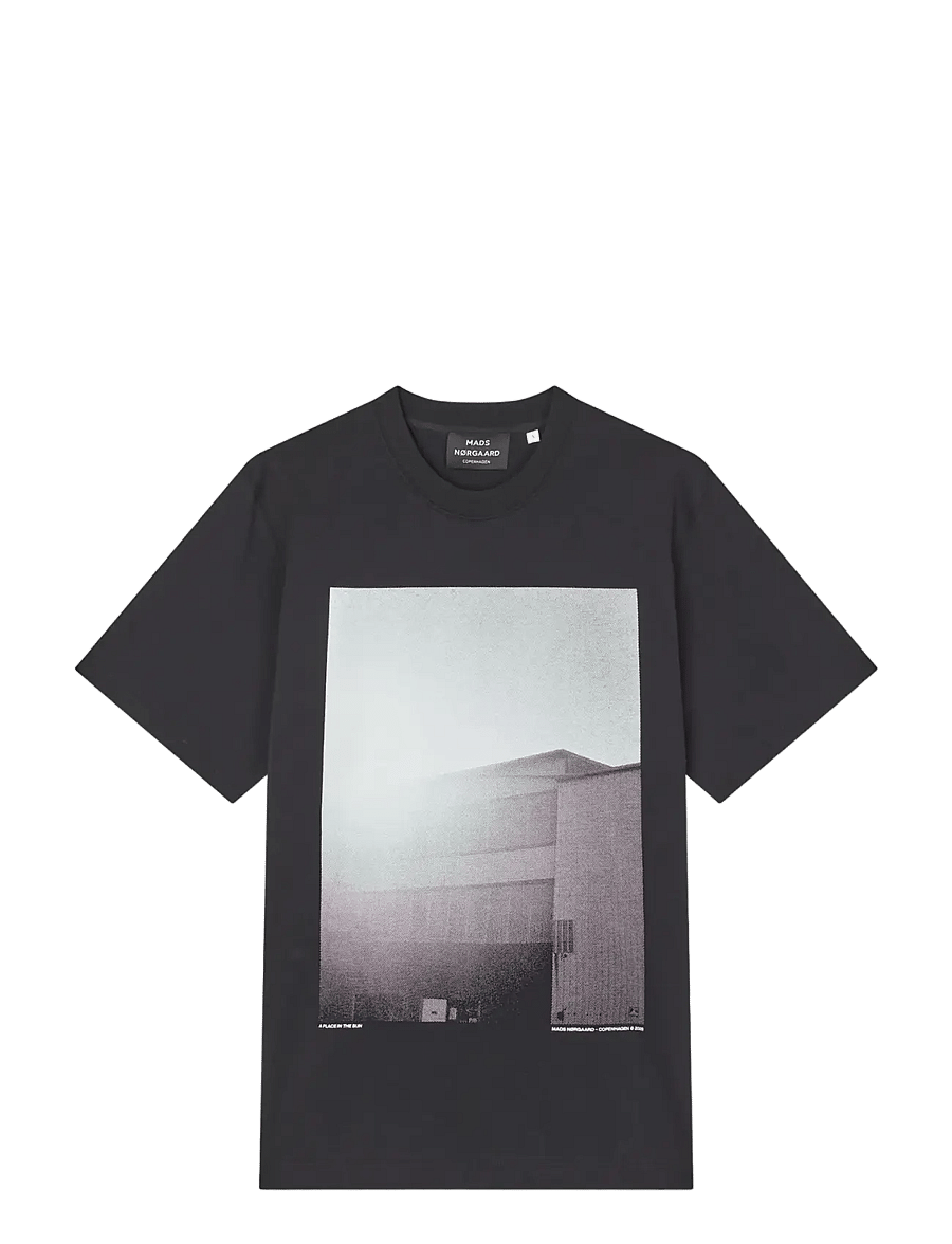 Mads Nørgaard - Cotton Jersey Frode Building Tee - marškinėliai trumpomis rankovėmis - black - 1