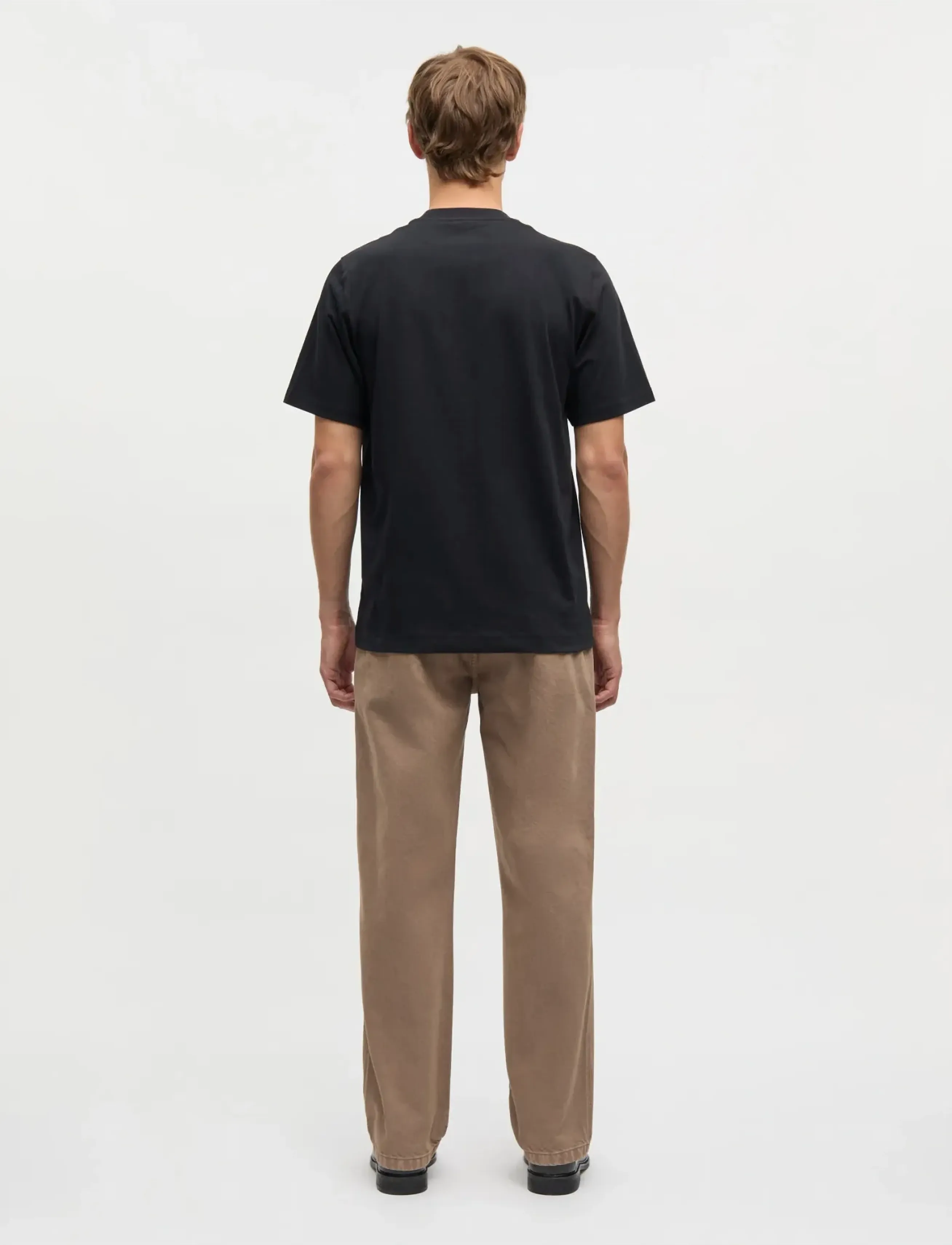 Mads Nørgaard - Cotton Jersey Frode Building Tee - kortærmede t-shirts - black - 2