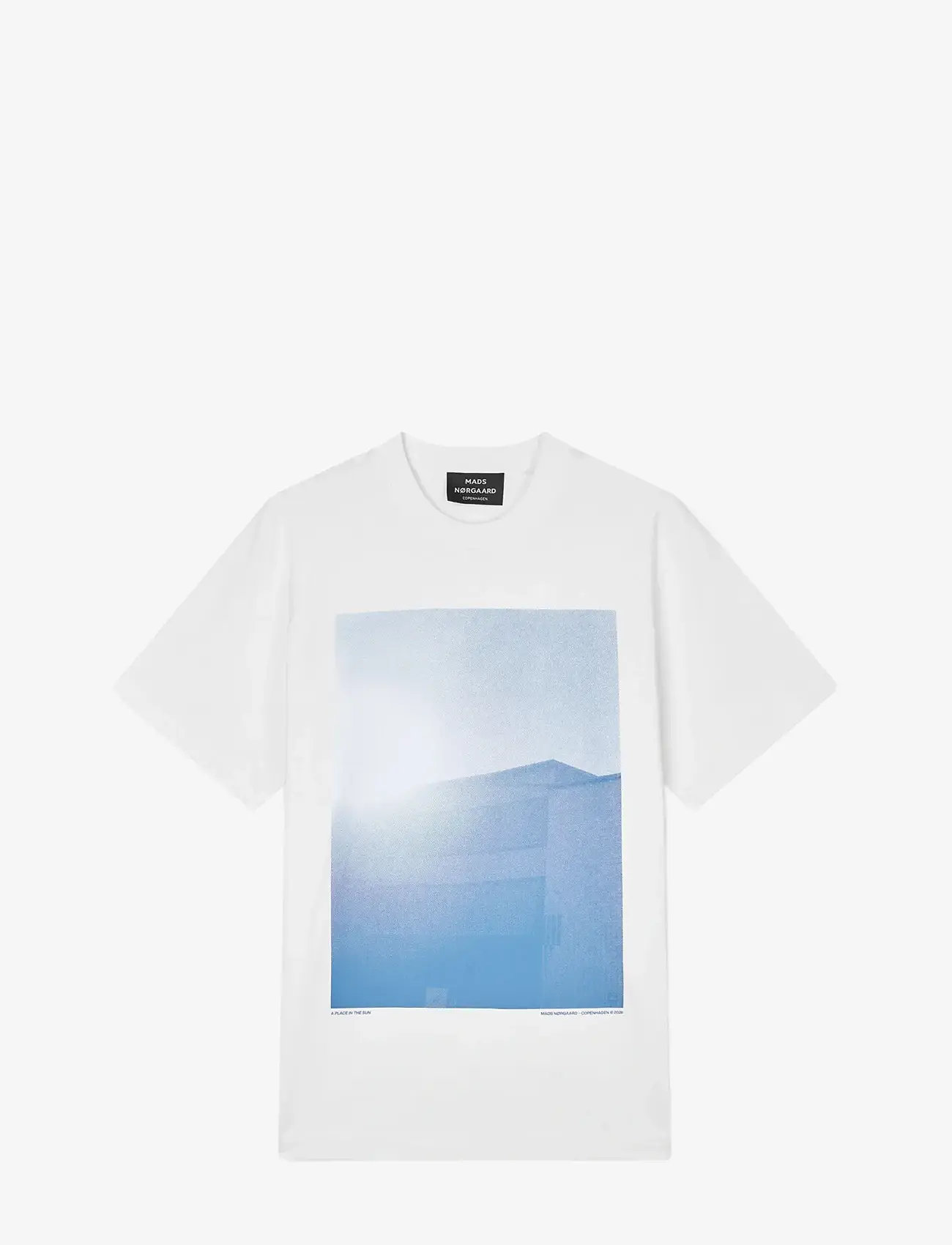 Mads Nørgaard - Cotton Jersey Frode Building Tee - kortærmede t-shirts - white - 1
