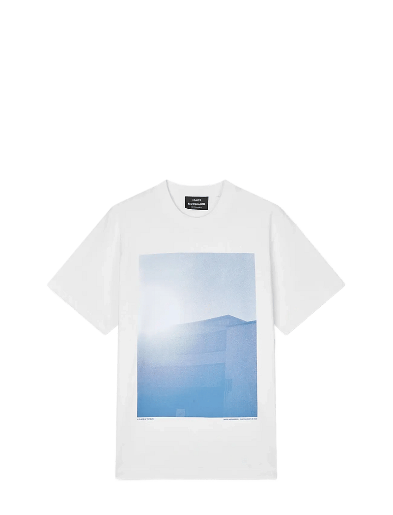 Mads Nørgaard - Cotton Jersey Frode Building Tee - kortærmede t-shirts - white - 1