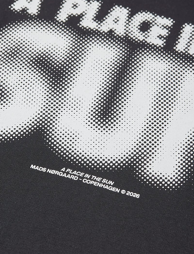 Mads Nørgaard - Cotton Jersey Frode A Place Tee - kortærmede t-shirts - black - 1