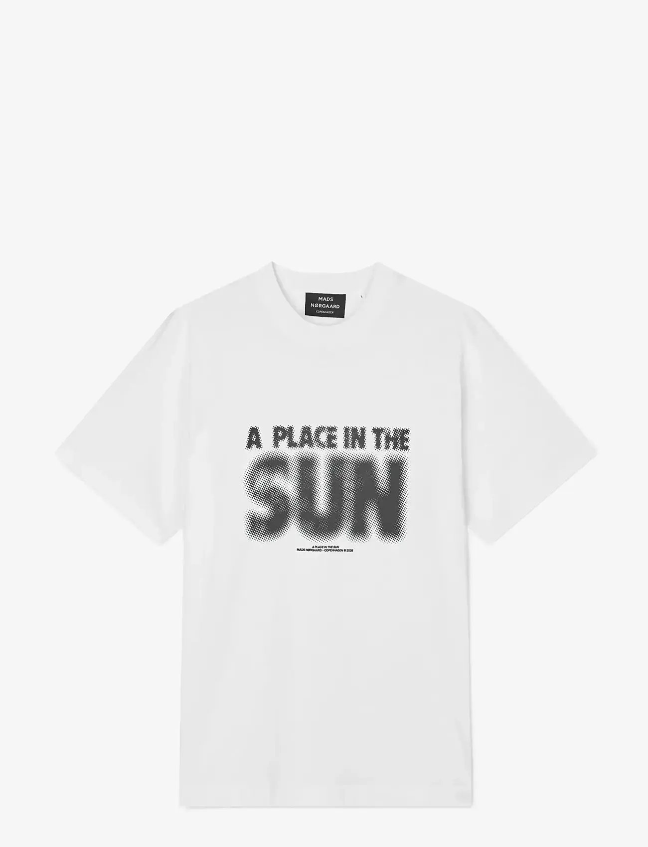 Mads Nørgaard - Cotton Jersey Frode A Place Tee - kurzärmelig - white - 1
