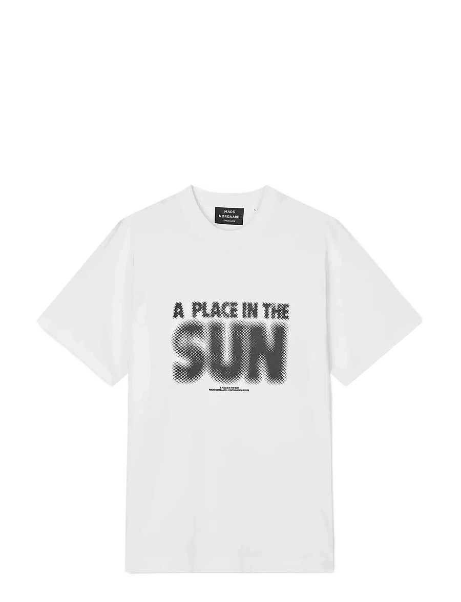 Mads Nørgaard - Cotton Jersey Frode A Place Tee - lühikeste varrukatega t-särgid - white - 1