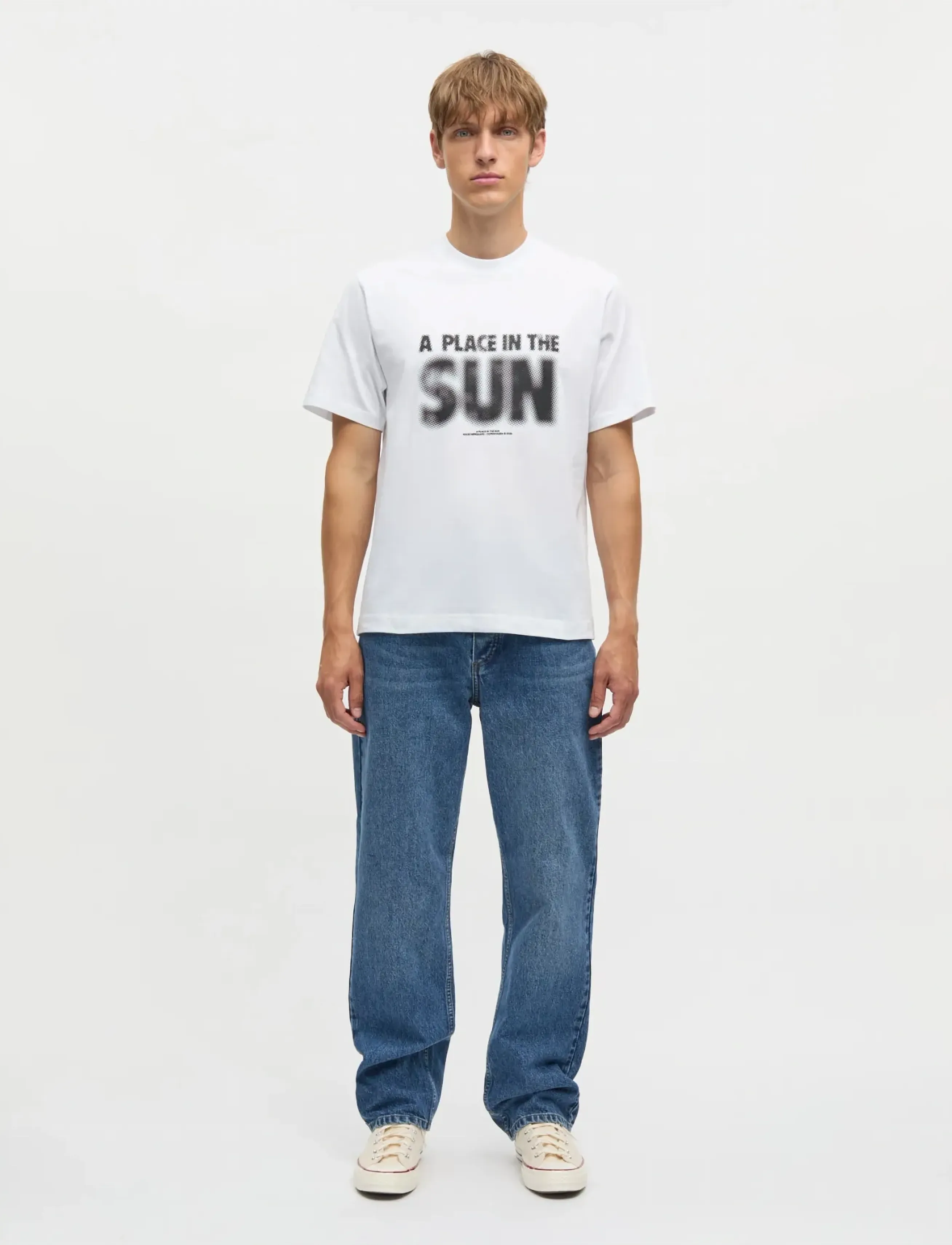 Mads Nørgaard Cotton Jersey Frode A Place Tee - Deals - WHITE / white