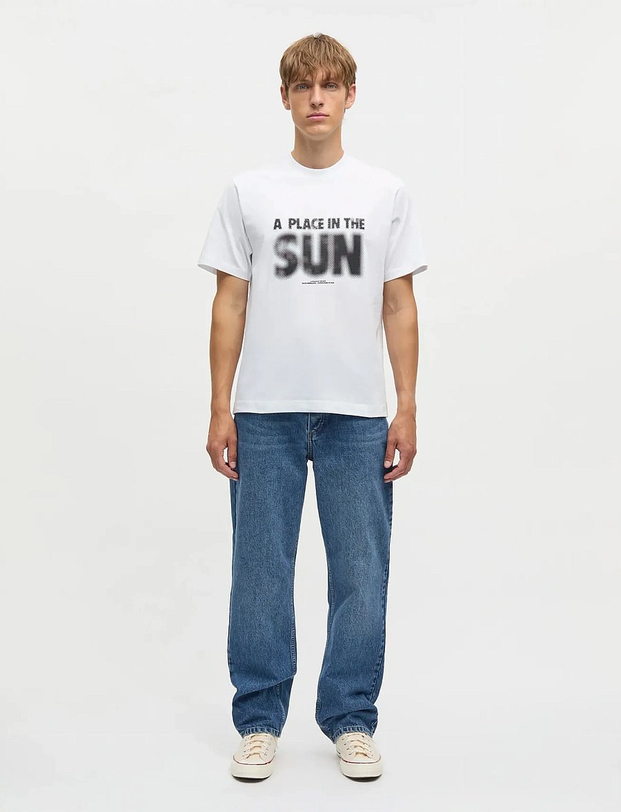 Mads Nørgaard - Cotton Jersey Frode A Place Tee - lühikeste varrukatega t-särgid - white - 0
