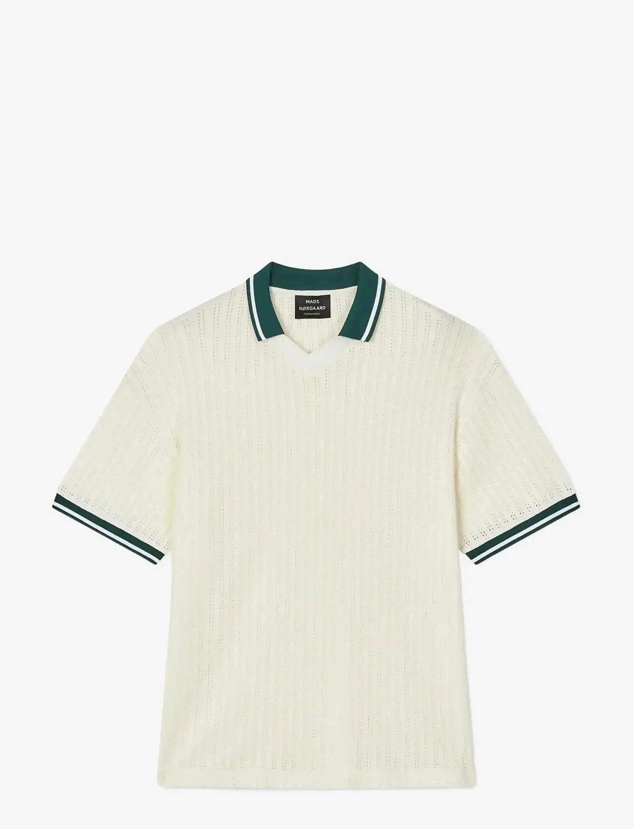 Mads Nørgaard - Sporty Lyonel Polo - kortærmede poloer - vanilla ice - 1