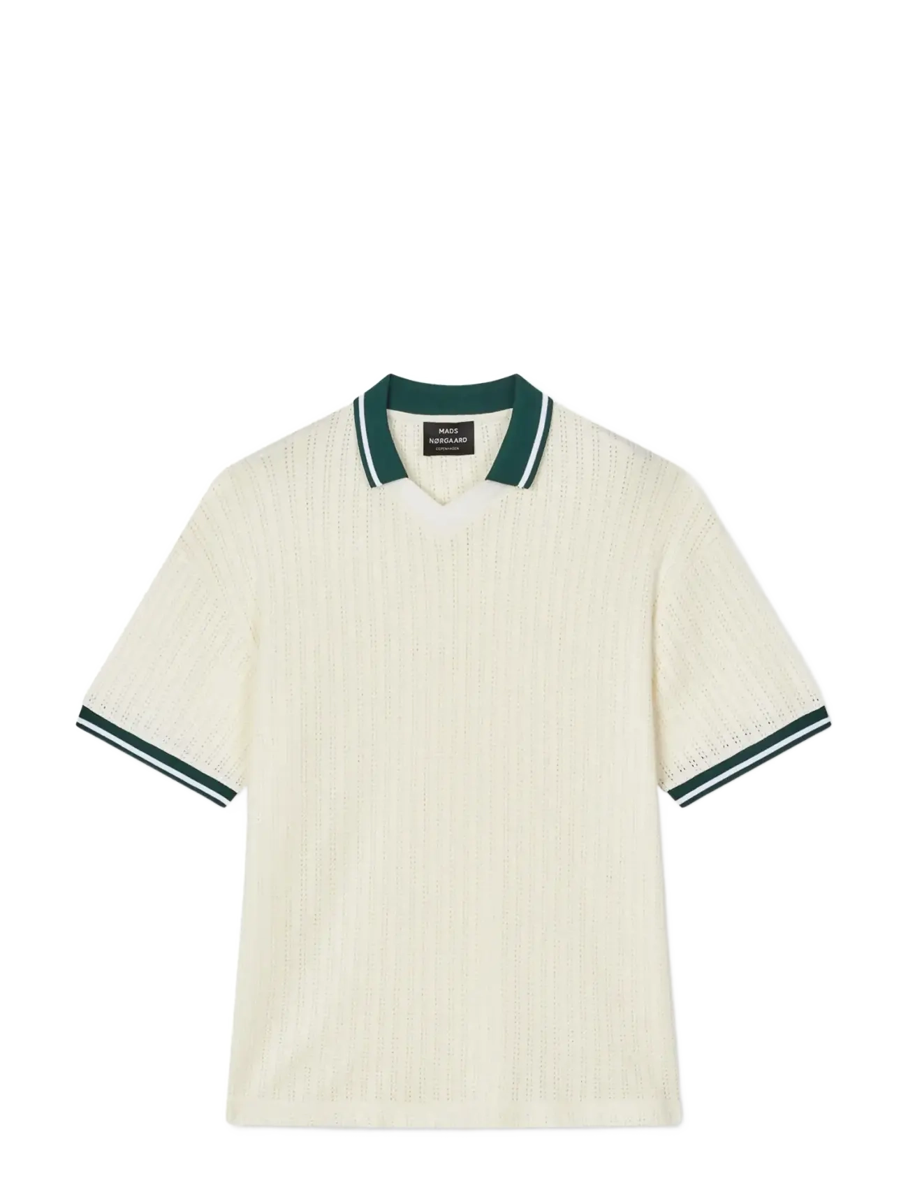 Mads Nørgaard - Sporty Lyonel Polo - kortärmade pikéer - vanilla ice - 1