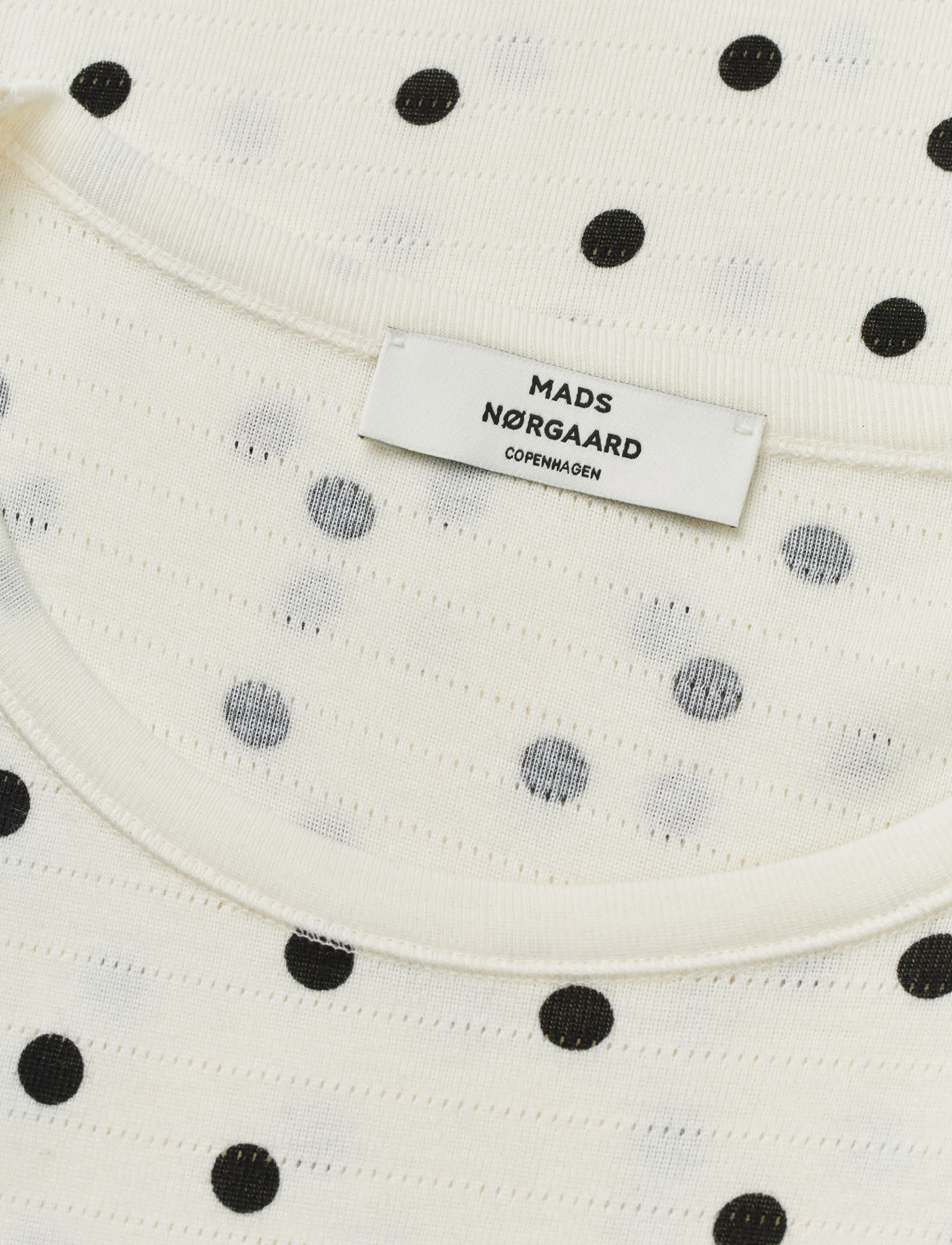Mads Nørgaard - Pointella Trixy Tee AOP - t-shirts - dot aop vanilla ice - 3