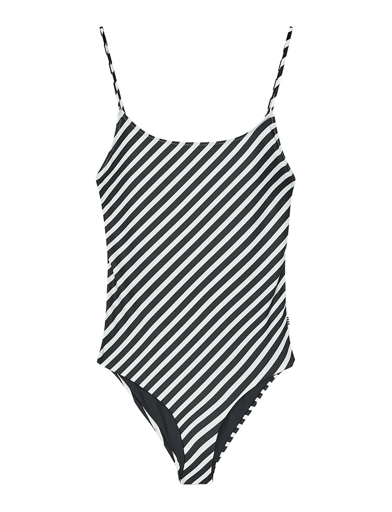 Mads Nørgaard - Splash Salena Swimsuit - badpakken - black stripe - 0