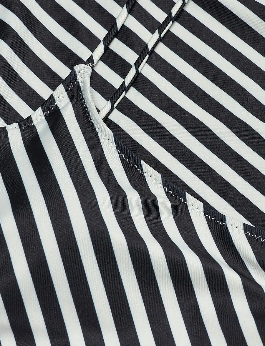 Mads Nørgaard - Splash Salena Swimsuit - baddräkter - black stripe - 1