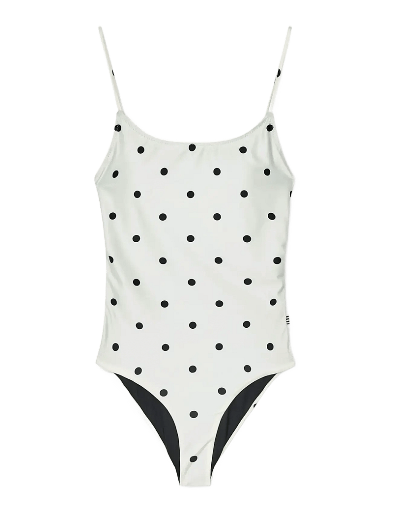 Mads Nørgaard - Splash Salena Swimsuit - badedragter - dot aop/black - 0