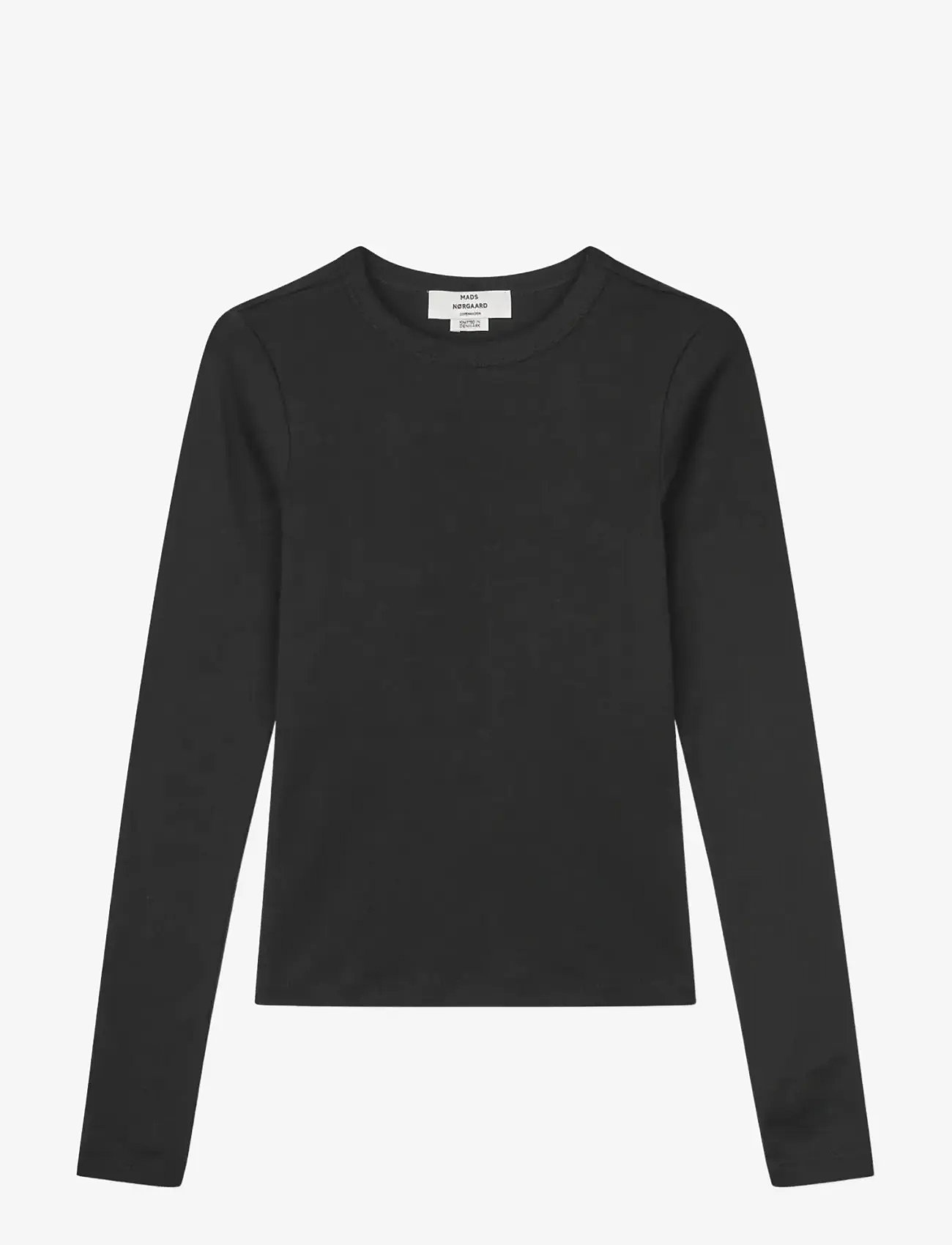 Mads Nørgaard - Grace jersey Camille Tee LS - langærmede toppe - black - 0