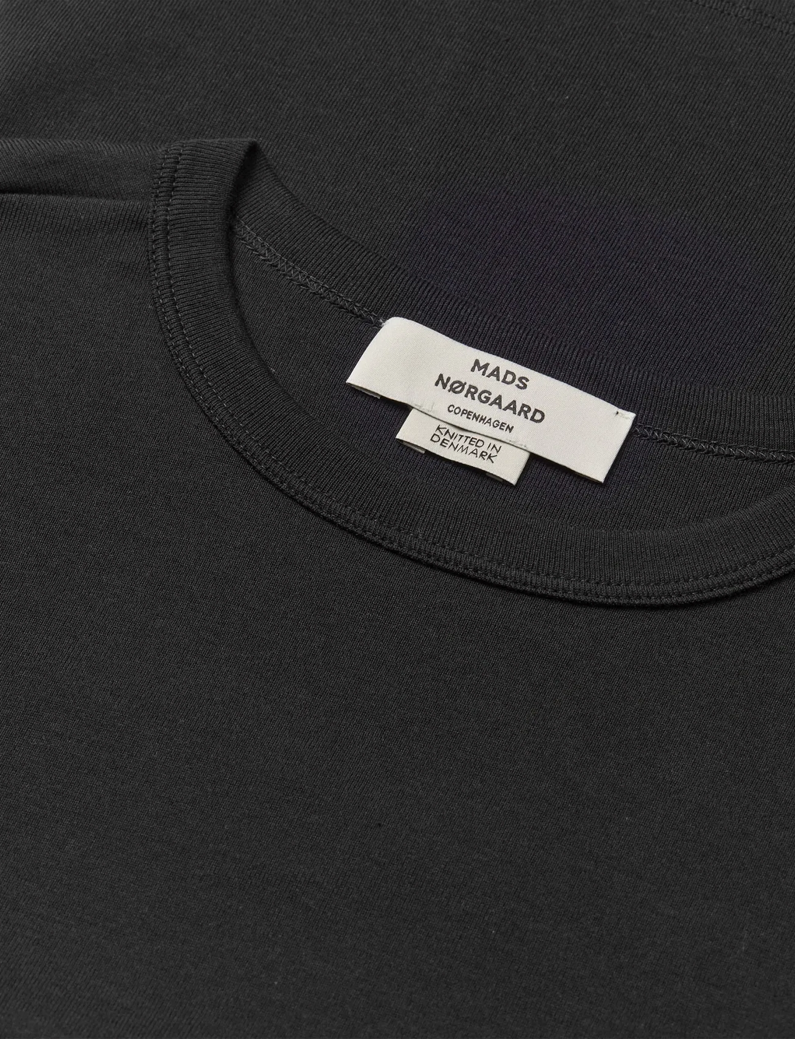 Mads Nørgaard - Grace jersey Camille Tee LS - long-sleeved tops - black - 1