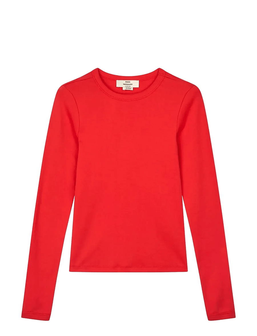 Mads Nørgaard - Grace jersey Camille Tee LS - pikkade varrukatega topid - goji berry - 1