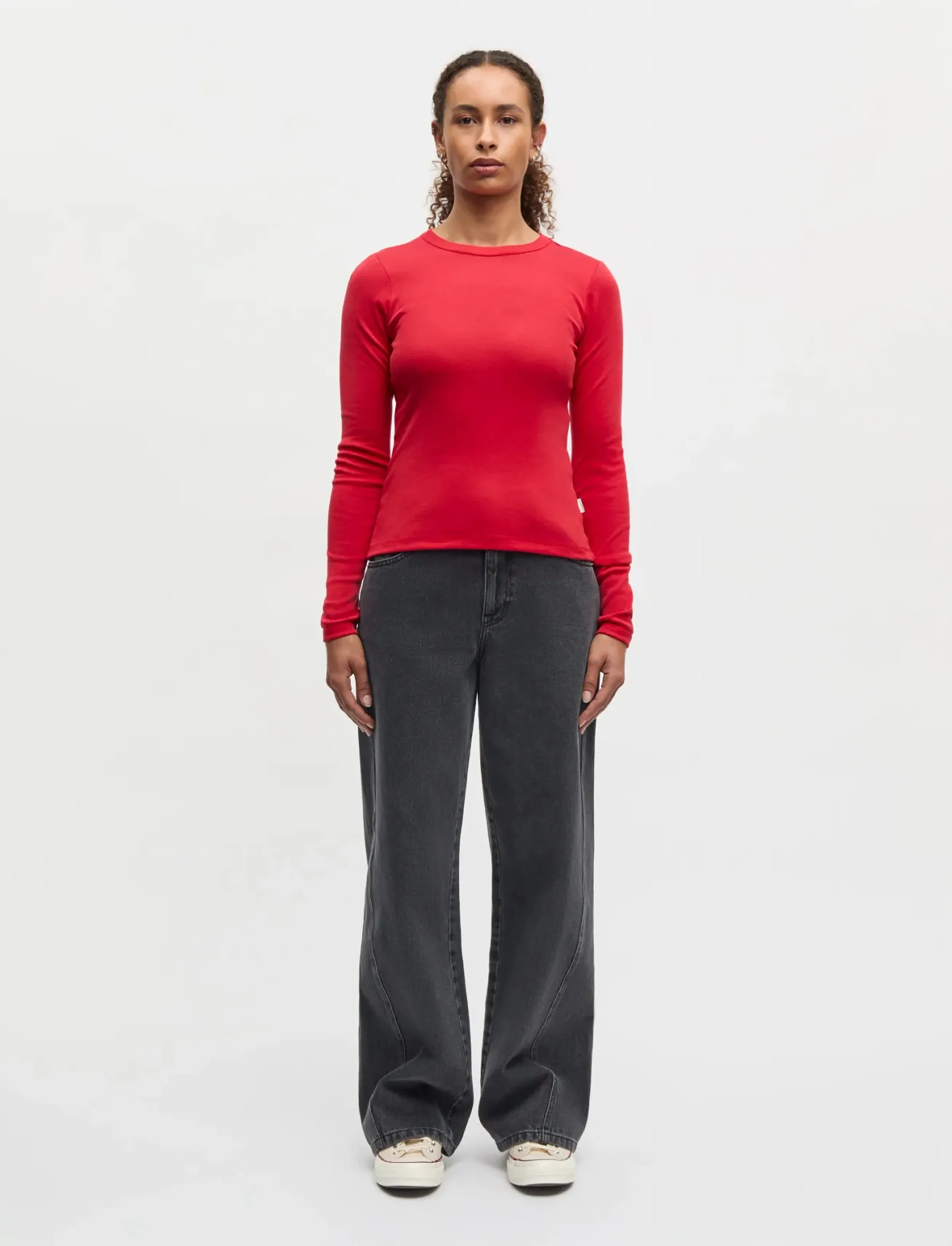 Mads Nørgaard Grace jersey Camille Tee LS - T-särgid ja alussärgid - GOJI BERRY / red