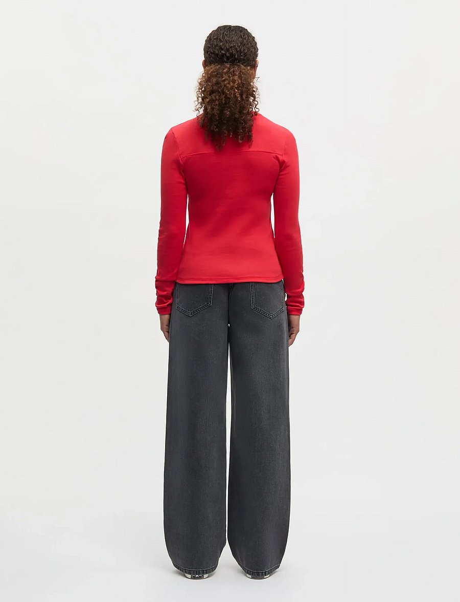 Mads Nørgaard - Grace jersey Camille Tee LS - pikkade varrukatega topid - goji berry - 2