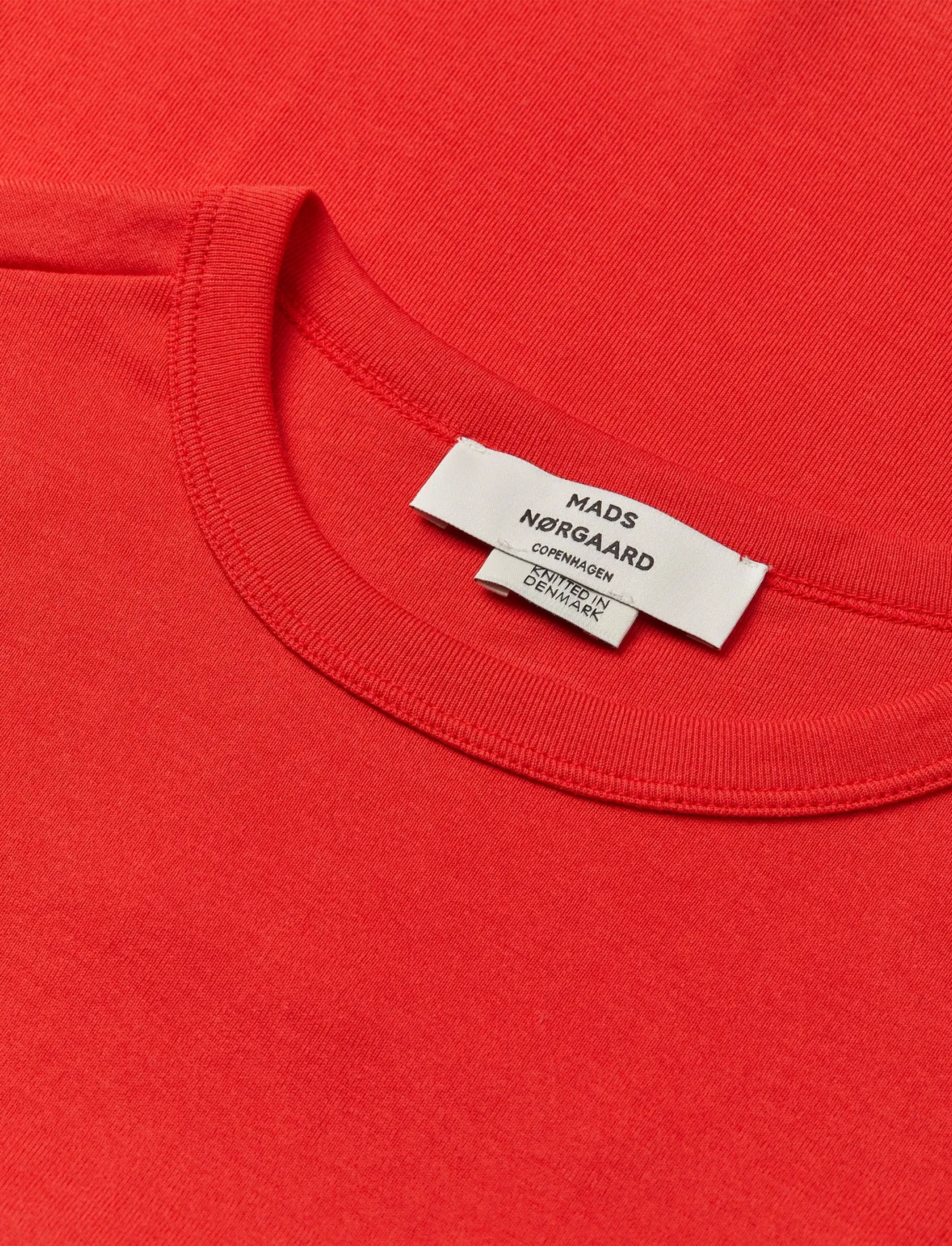 Mads Nørgaard - Grace jersey Camille Tee LS - long-sleeved tops - goji berry - 3