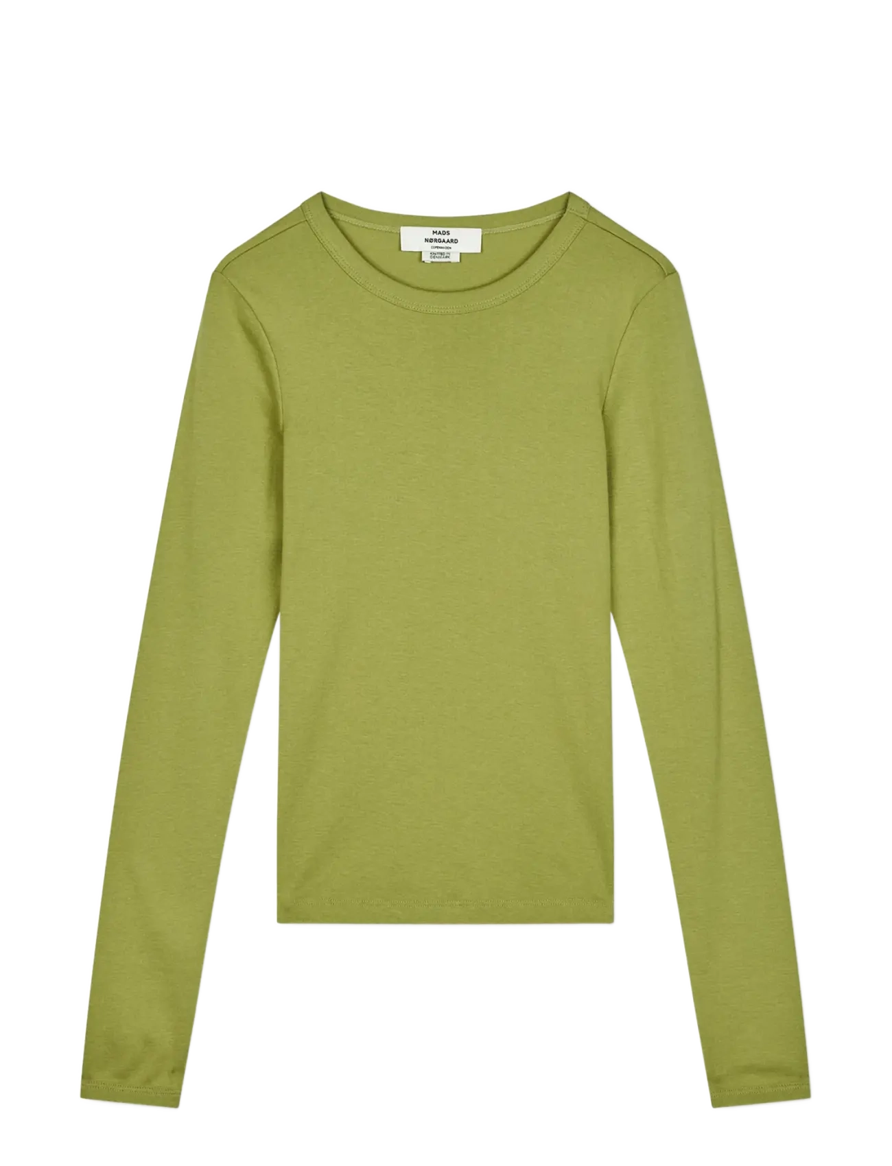 Mads Nørgaard Grace jersey Camille Tee LS - T-Shirts & Tops - GREEN OLIVE / khaki/green