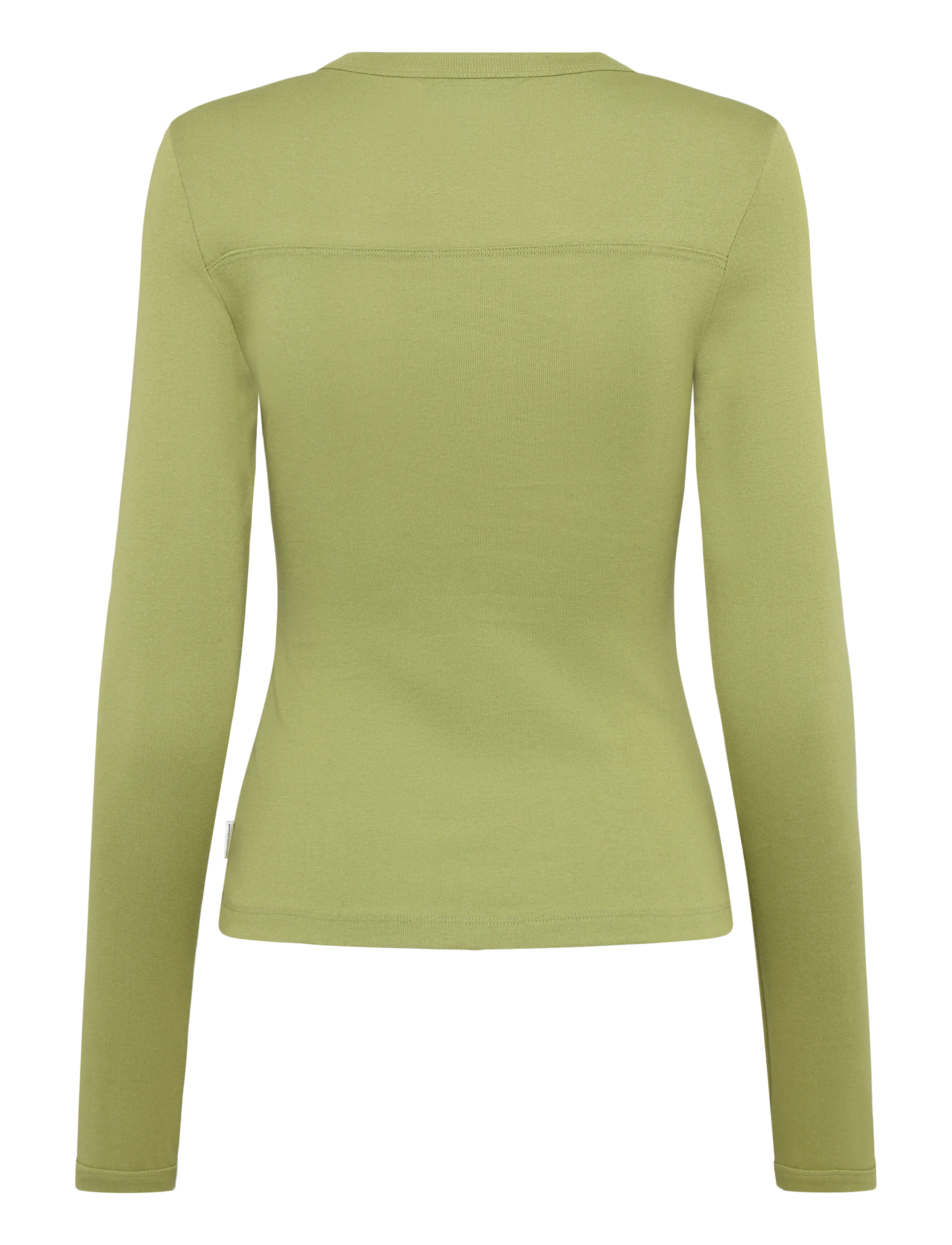 Mads Nørgaard - Grace jersey Camille Tee LS - långärmade toppar - green olive - 2