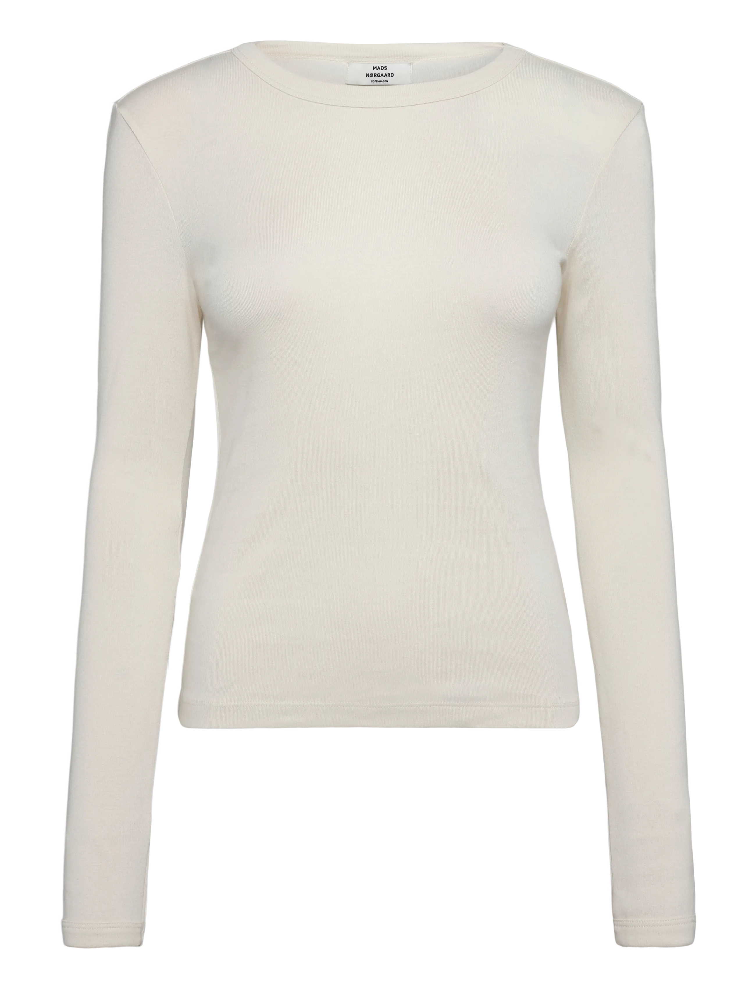 Mads Nørgaard - Grace jersey Camille Tee LS - langärmlige tops - seedpearl - 1