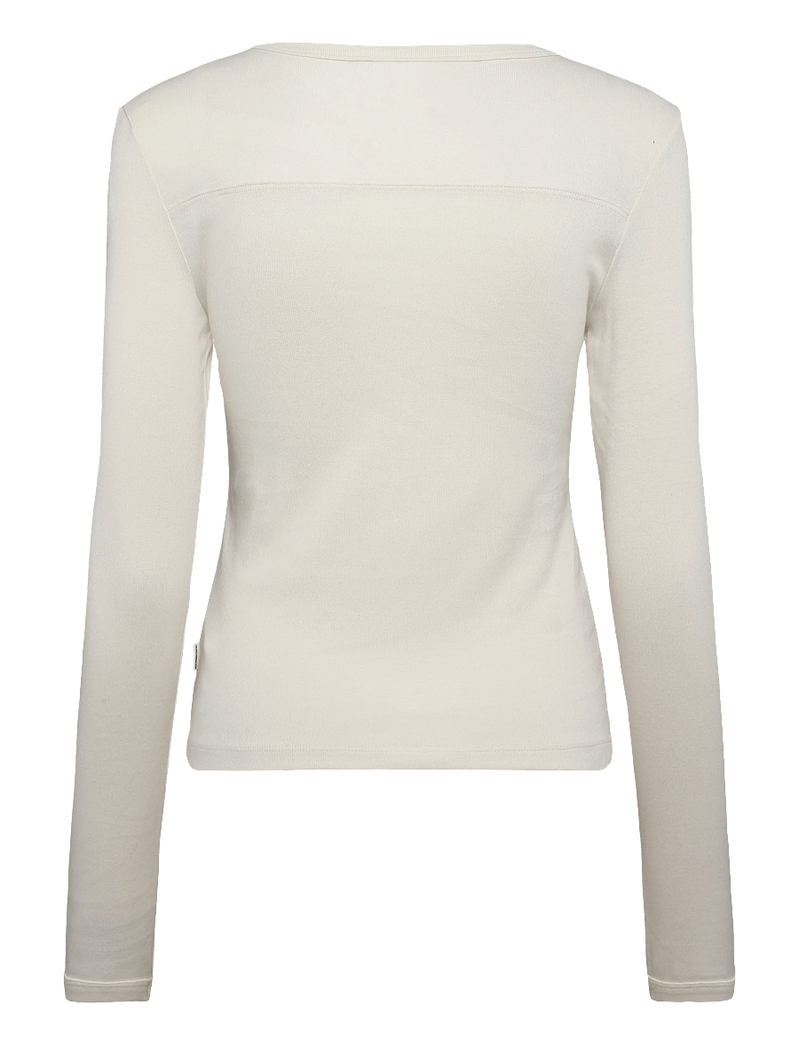 Mads Nørgaard - Grace jersey Camille Tee LS - pikkade varrukatega topid - seedpearl - 2
