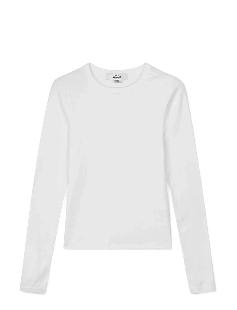 Mads Nørgaard - Grace jersey Camille Tee LS - langærmede toppe - white - 1
