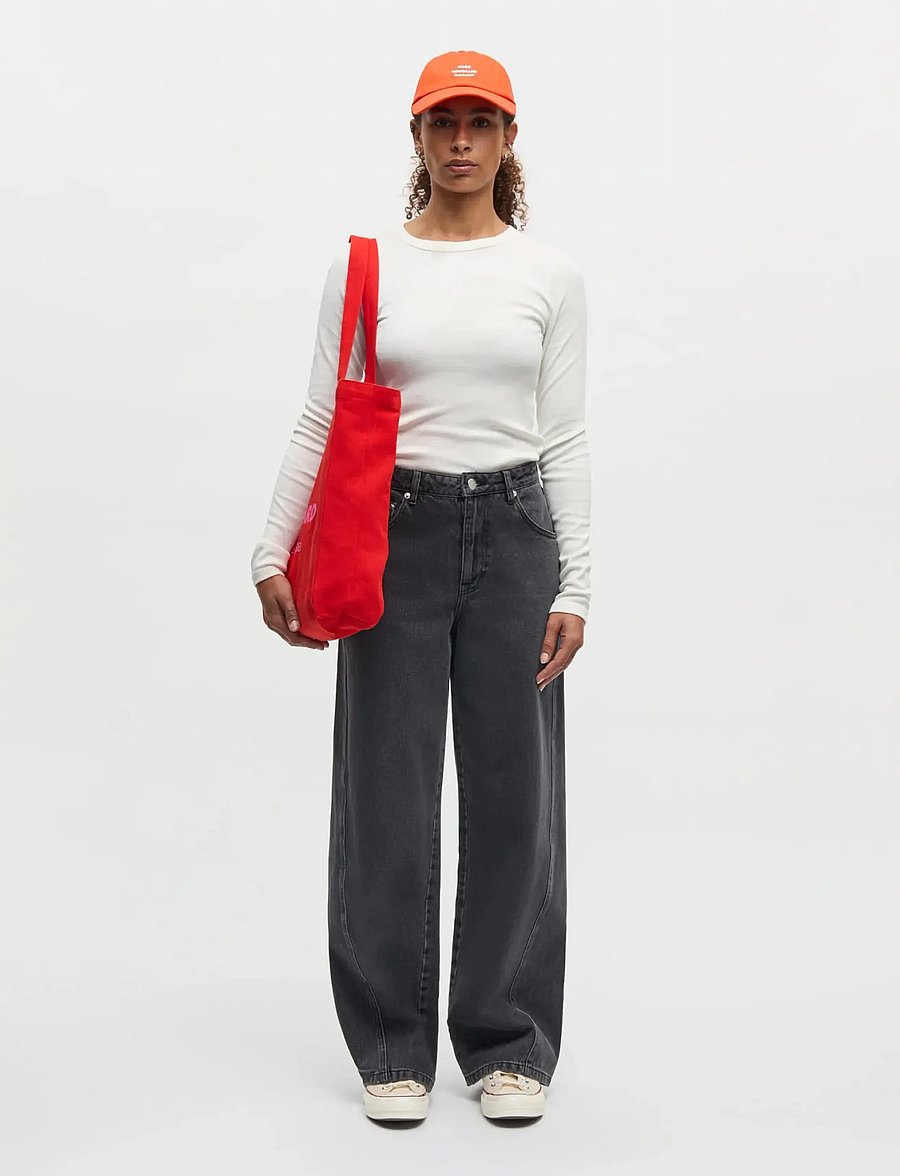 Mads Nørgaard - Grace jersey Camille Tee LS - långärmade toppar - white - 0
