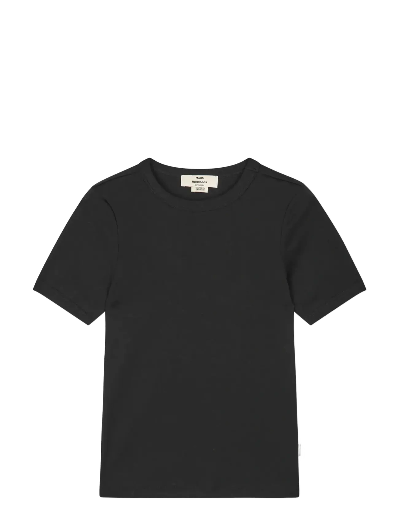 Mads Nørgaard Grace Jersey June Tee - Kleidung - BLACK / black