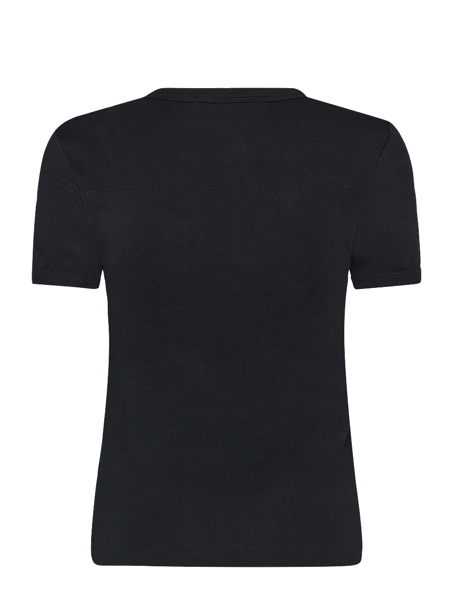 Mads Nørgaard - Grace Jersey June Tee - marškinėliai - black - 2