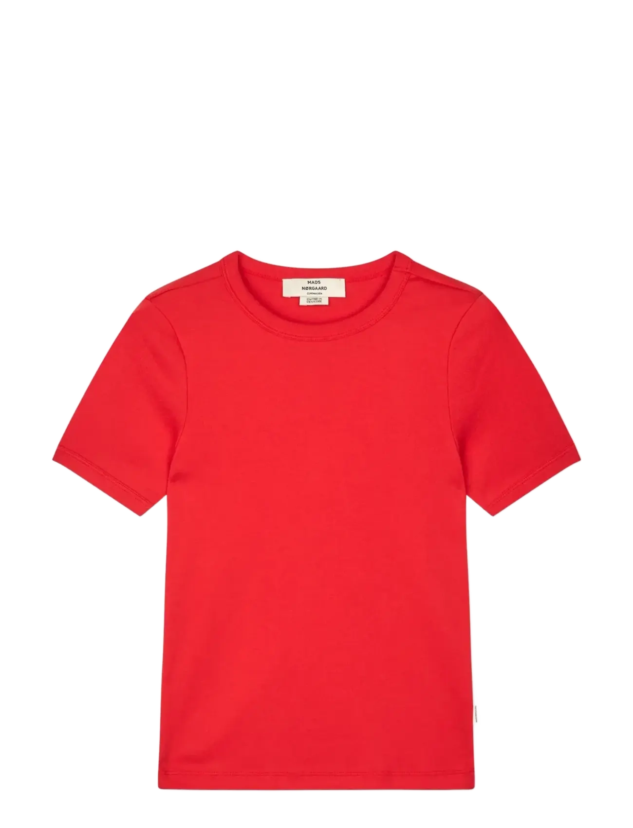 MADS NØRGAARD Grace Jersey June Tee Rot - L - Damen