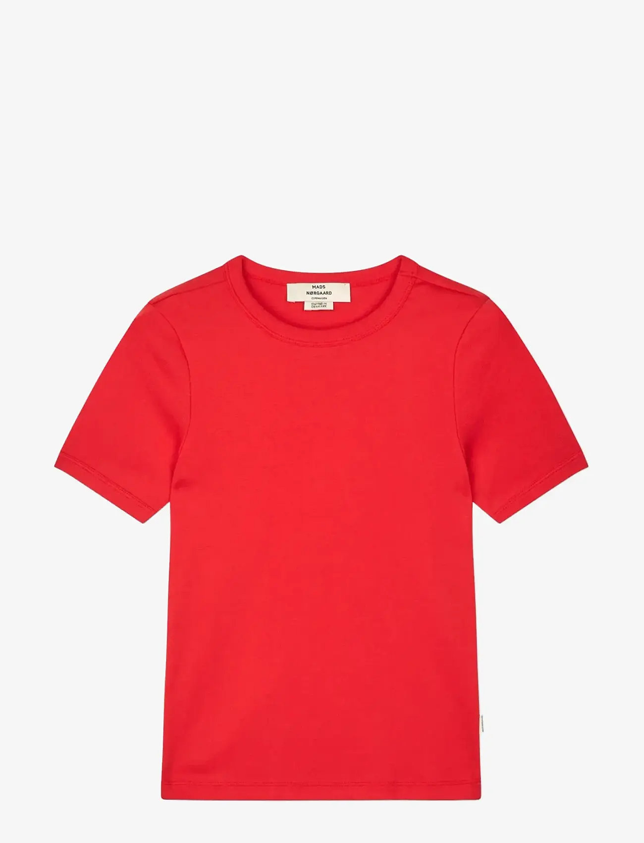 Mads Nørgaard - Grace Jersey June Tee - t-shirts - goji berry - 0
