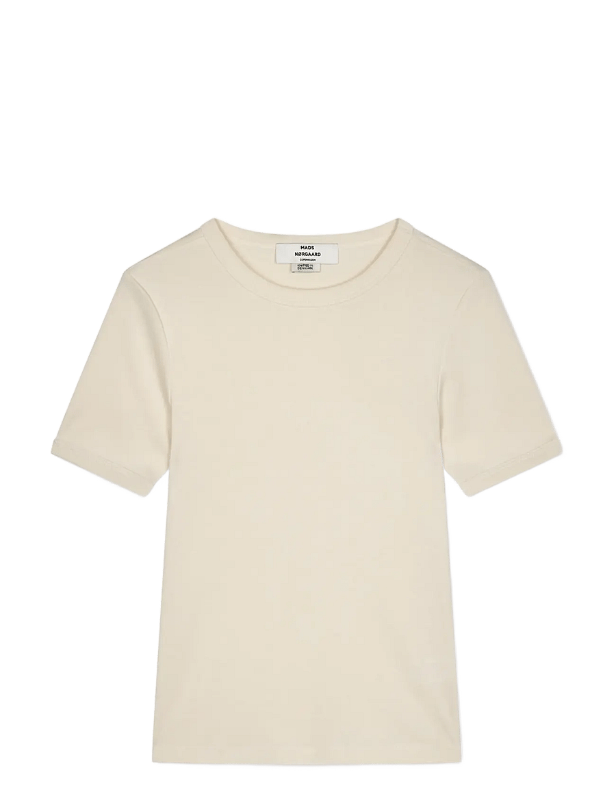 Mads Nørgaard - Grace Jersey June Tee - t-särgid - seedpearl - 0