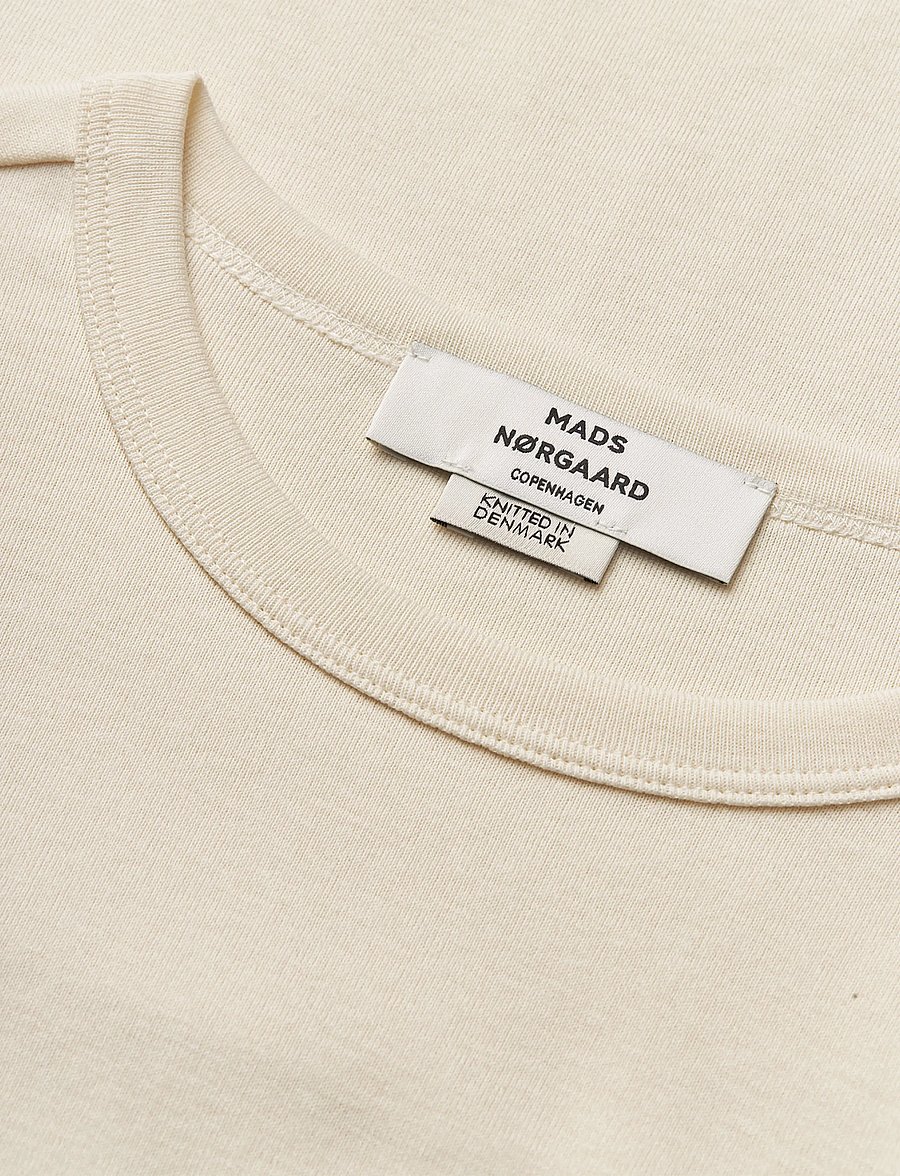Mads Nørgaard - Grace Jersey June Tee - t-särgid - seedpearl - 1