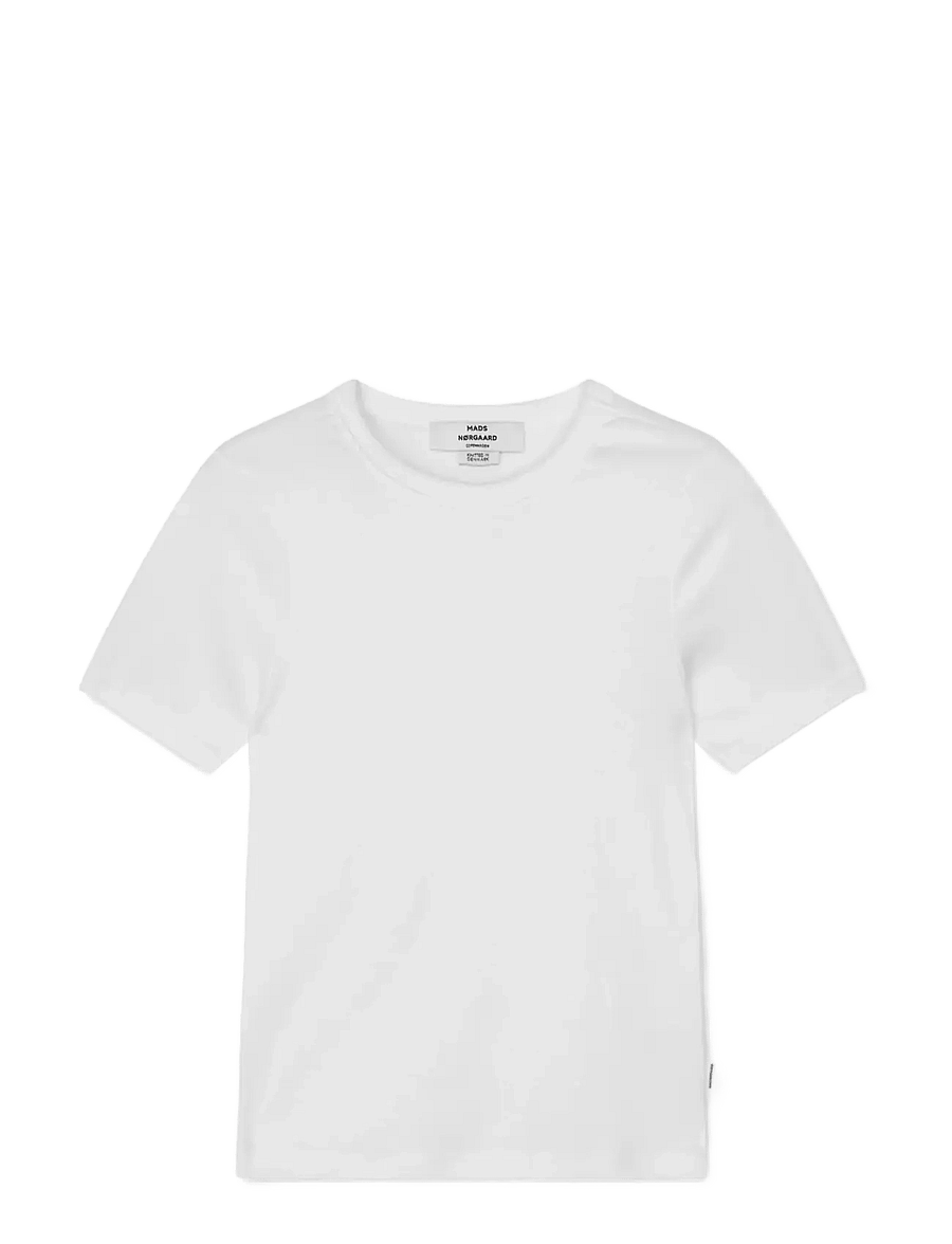 Mads Nørgaard - Grace Jersey June Tee - t-shirts - white - 1