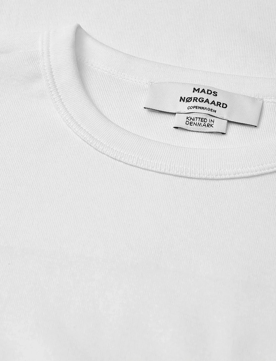 Mads Nørgaard - Grace Jersey June Tee - t-shirts - white - 3