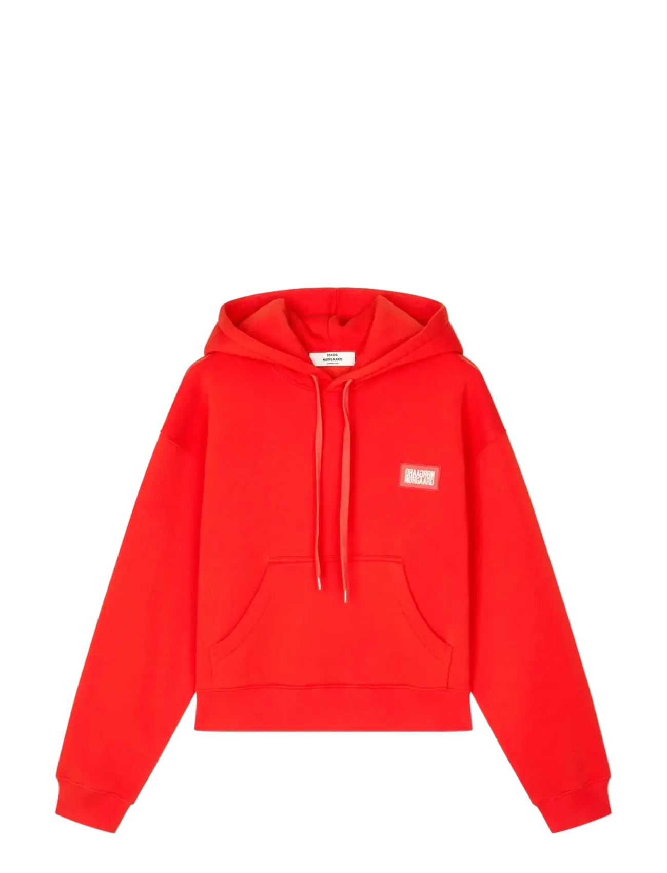 Mads Nørgaard Standard Jodie Hood Sweatshirt - Kleidung - FIERY RED / red