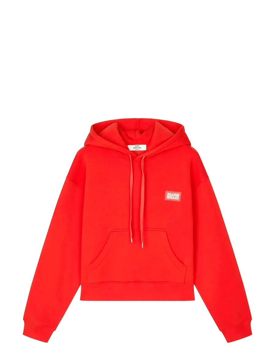 Mads Nørgaard - Standard Jodie Hood Sweatshirt - hoodies - fiery red - 1