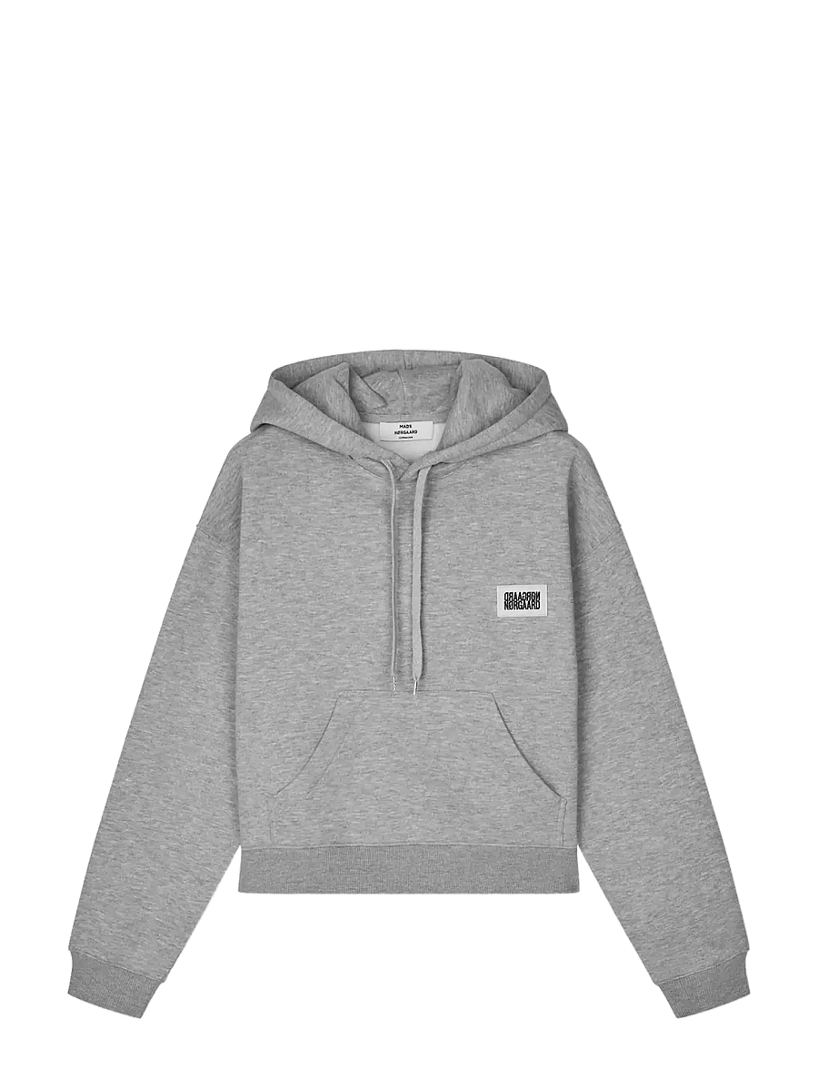 Mads Nørgaard - Standard Jodie Hood Sweatshirt - kapuutsiga pusad - grey melange - 0