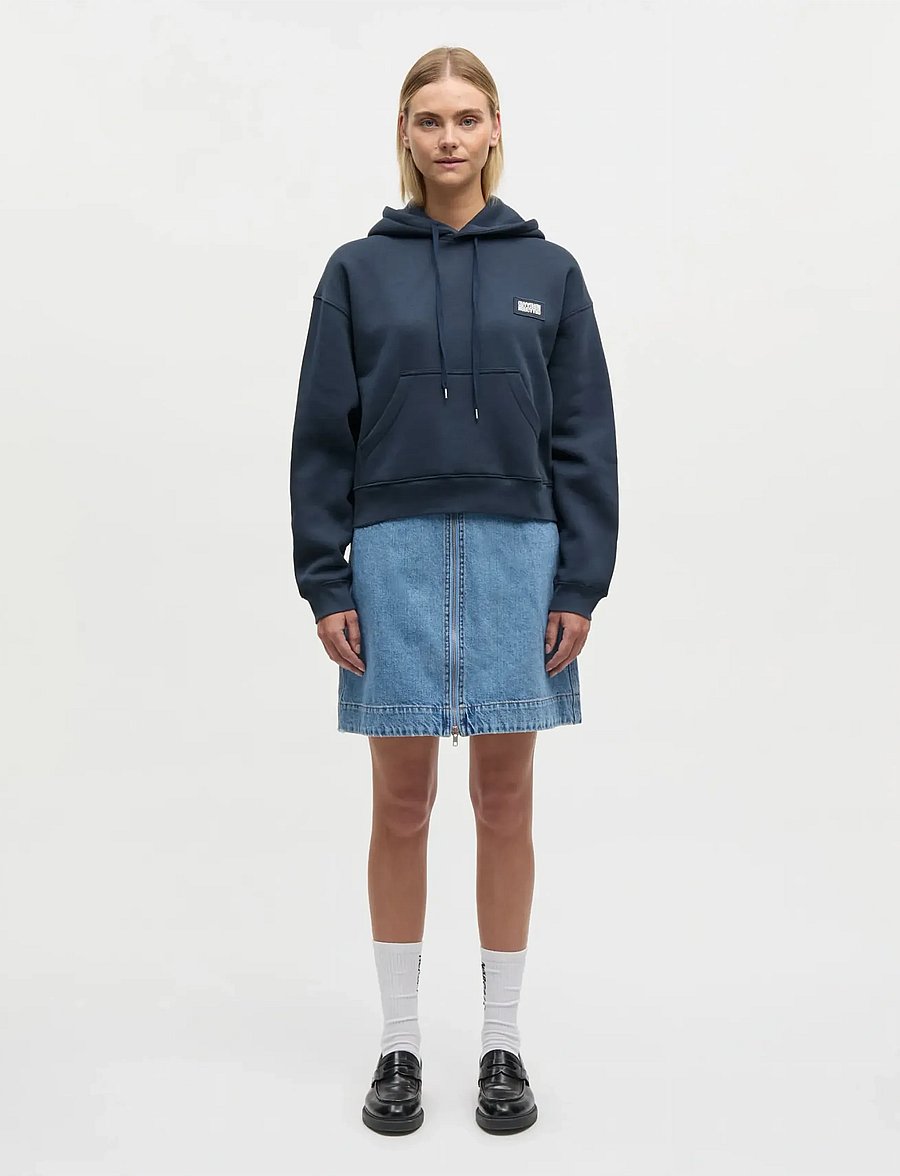 Mads Nørgaard - Standard Jodie Hood Sweatshirt - hættetrøjer - sky captain - 0