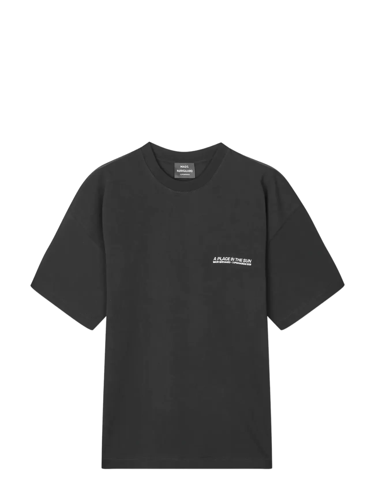 Mads Nørgaard Open-End A Place Big Tee - Kollektsioonid - BLACK / black
