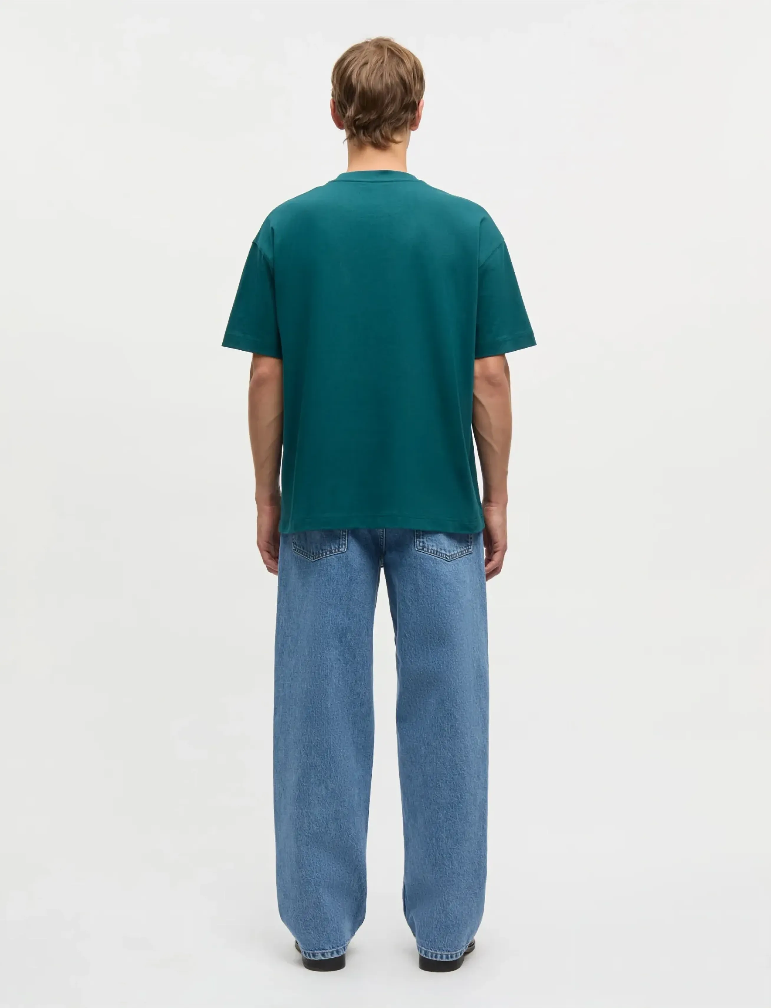Mads Nørgaard - Open-End A Place Big Tee - kurzärmelig - deep sea - 2