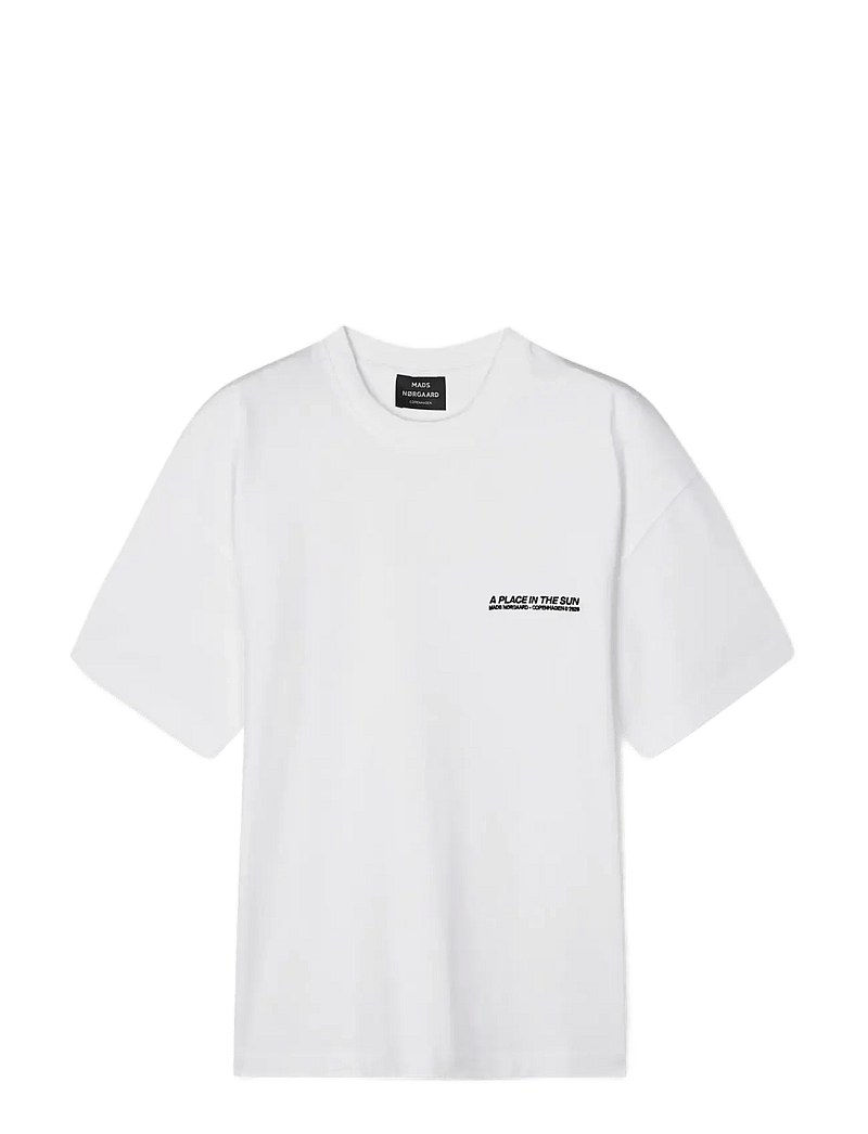 Mads Nørgaard - Open-End A Place Big Tee - kurzärmelig - white - 1