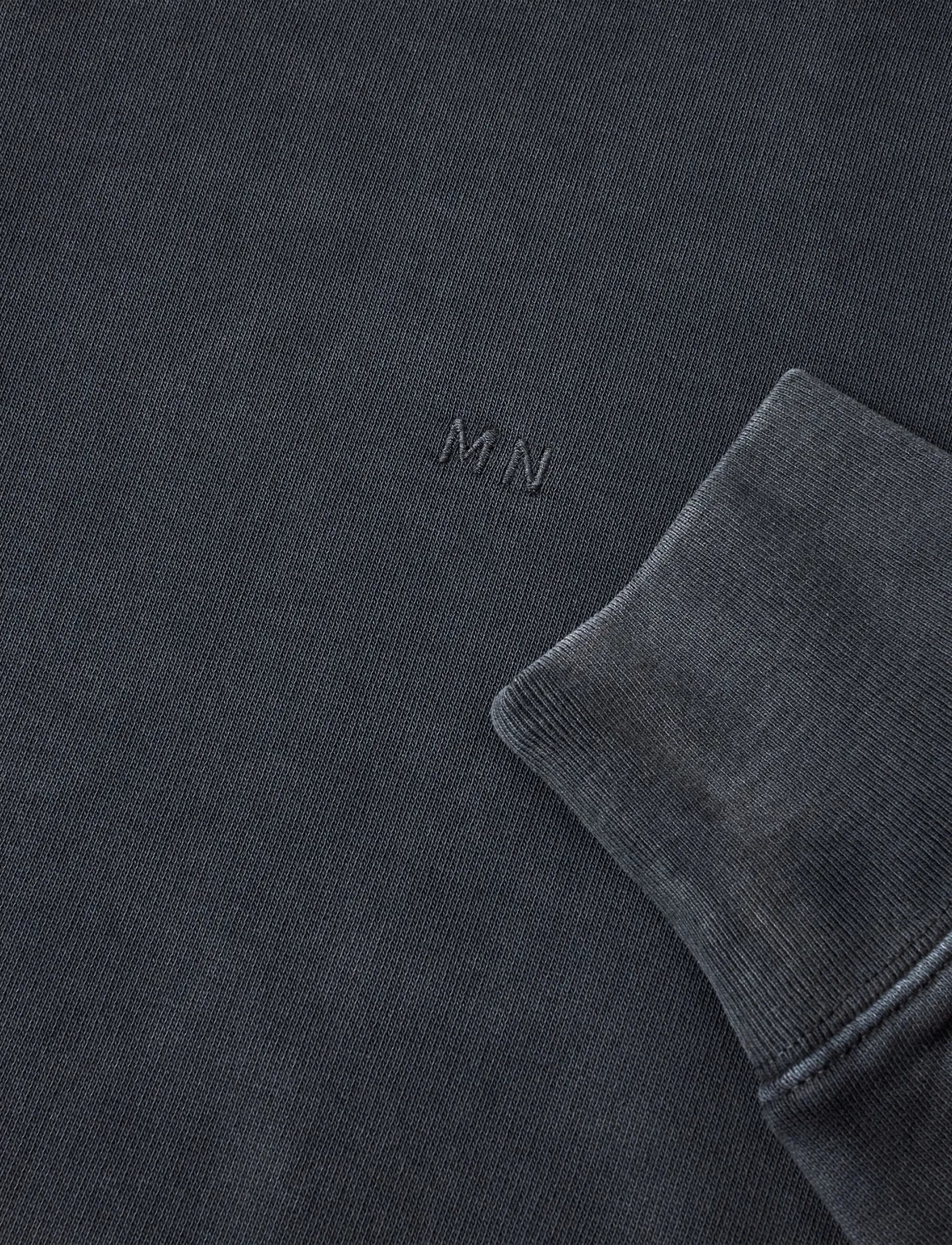 Mads Nørgaard - Compact Cotton Gable Sweat - prekės kiekvienai progai - black - 1