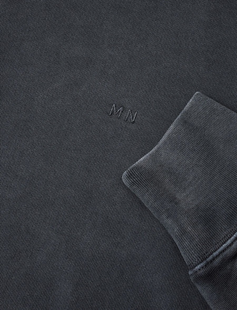 Mads Nørgaard - Compact Cotton Gable Sweat - shop by occasion - black - 1