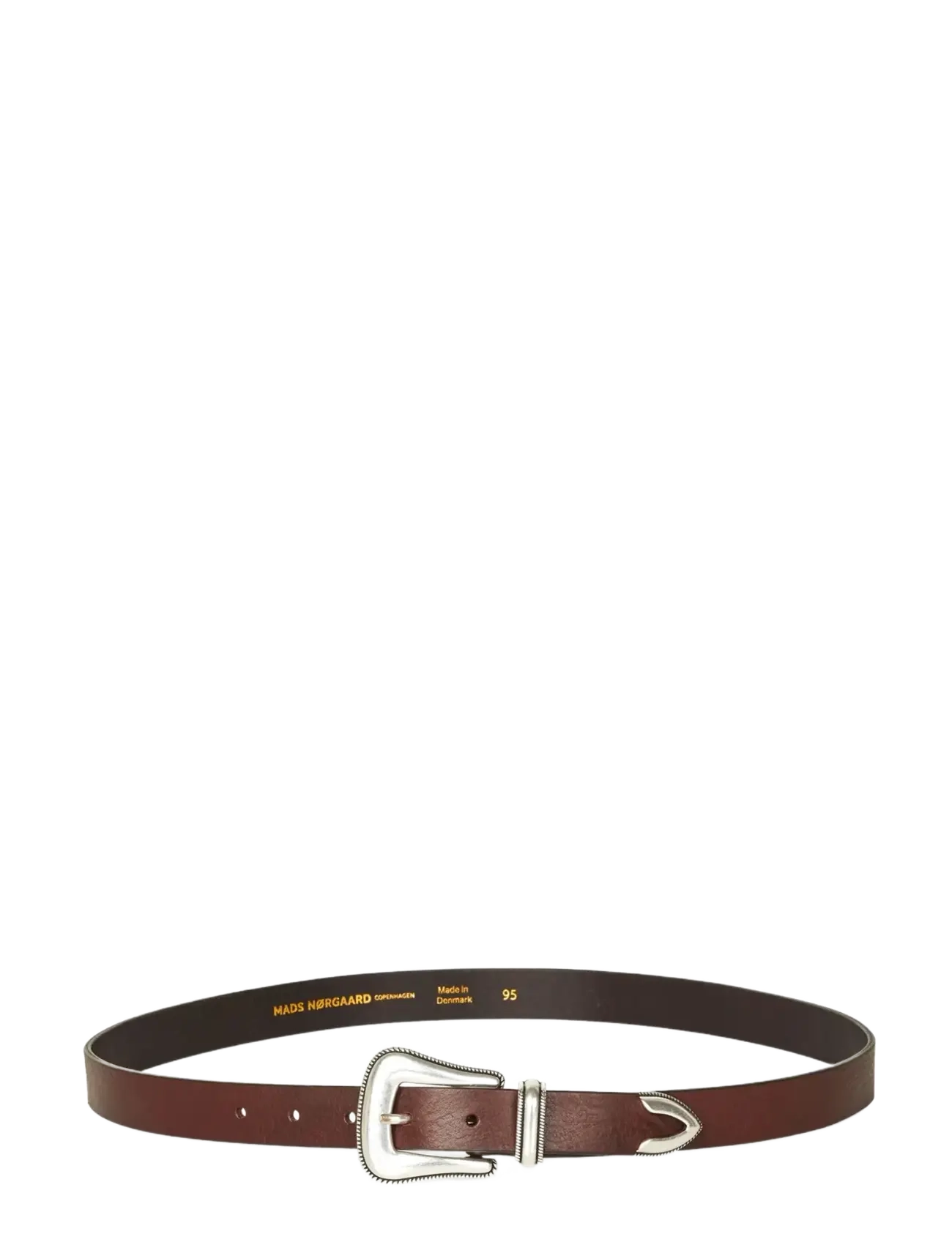 Mads Nørgaard Skin Billy Belt - Klassisch Gürtel - DARK BROWN / brown