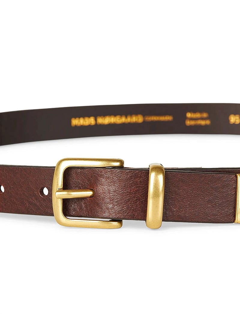 Mads Nørgaard - Skin Jesse Belt - klassisch gürtel - dark brown - 1