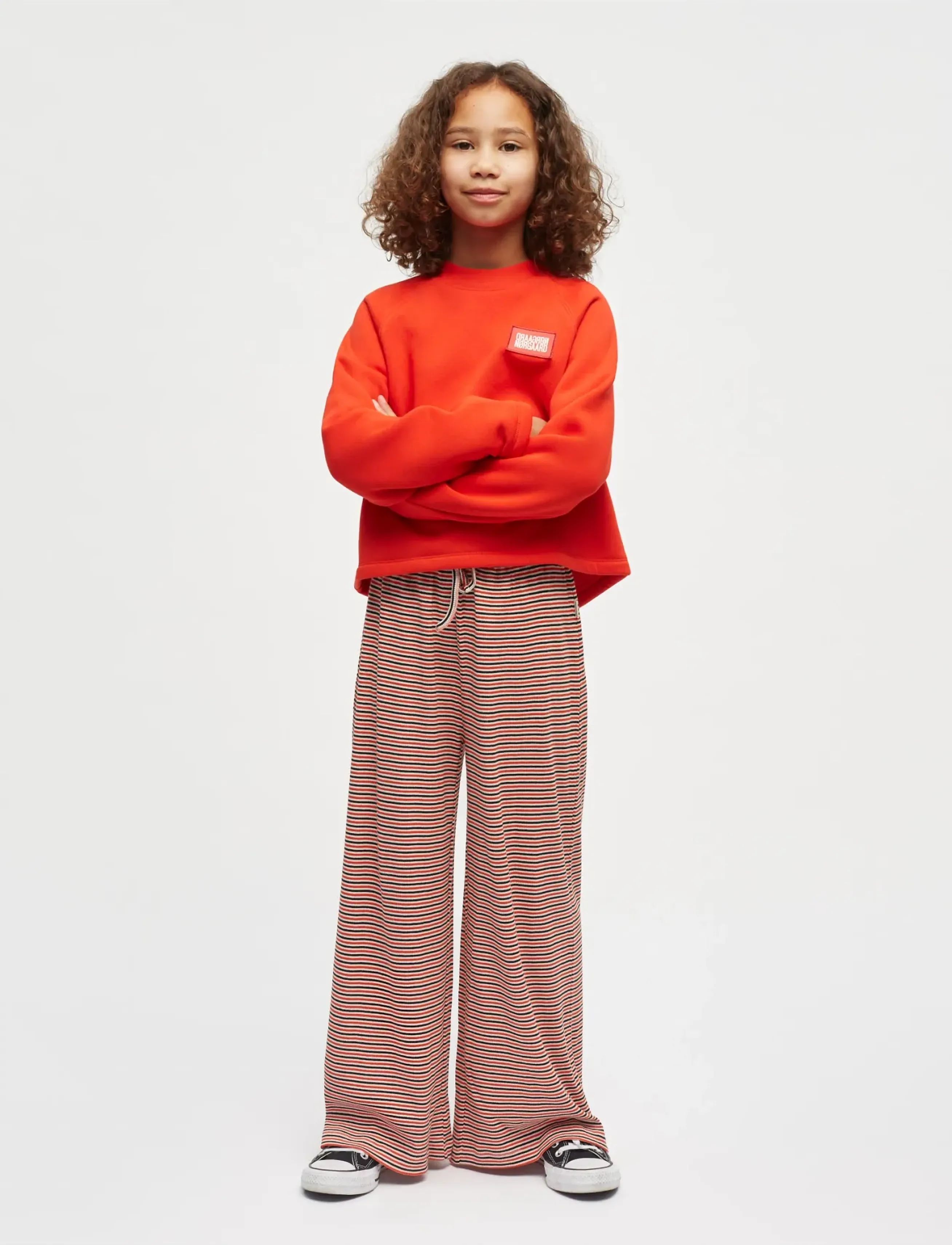 Mads Nørgaard Standard Alia Sweatshirt, Børn, Kort Sweatshirt, Rød, Str: 164