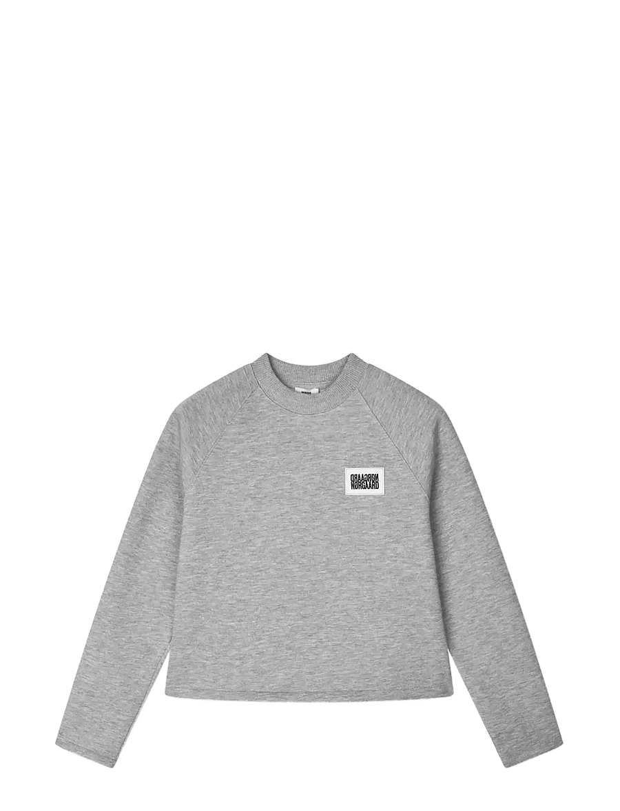 Mads Nørgaard - Standard Alia Sweatshirt - collegepaidat - grey melange - 0