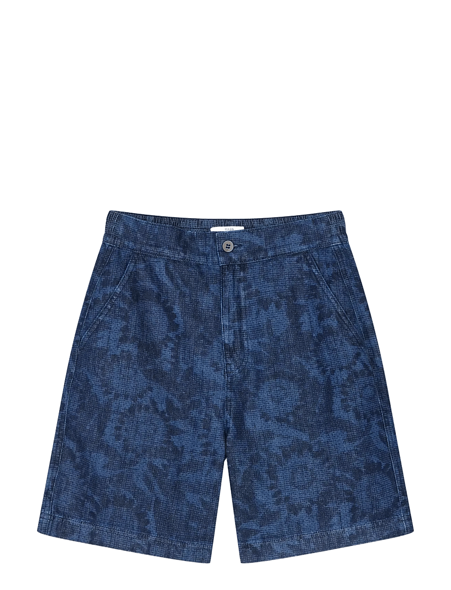 Mads Nørgaard - Lazor Denim Sui Short - freizeitshorts - sunflower aop - 1