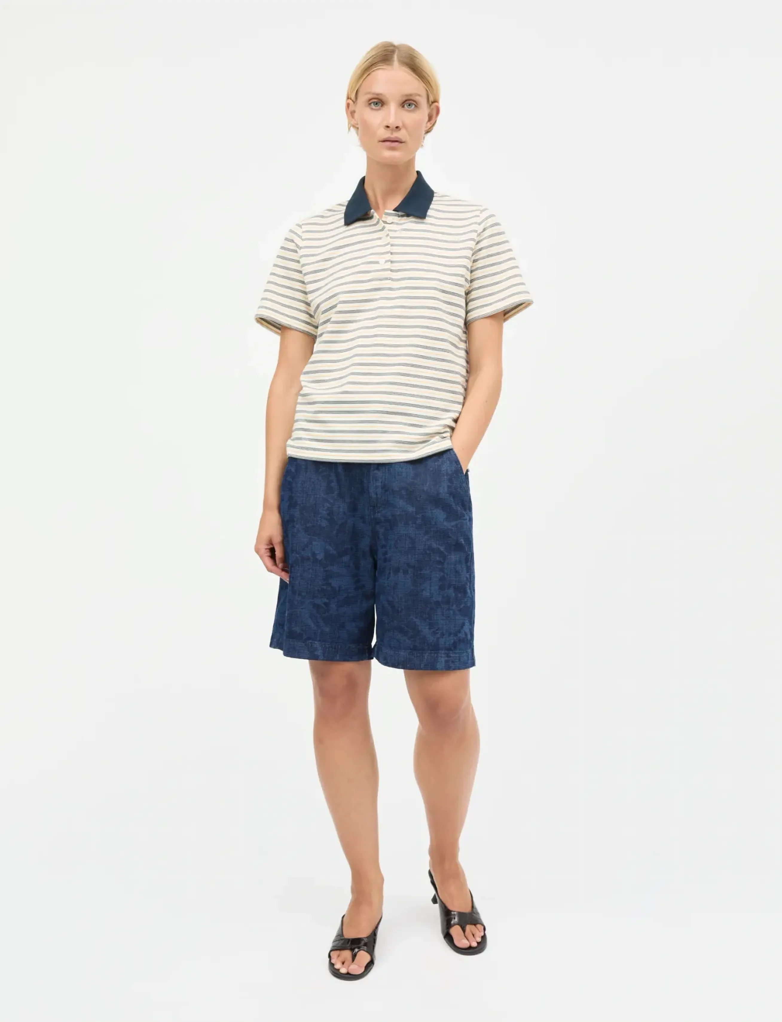 Mads Nørgaard Lazor Denim Sui Short, 40, Blue, Shorts > Afslappede Shorts, Dame